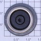 American Flyer 4696-1 Standard Gauge Black Trailing Wheel with Nickel Rim