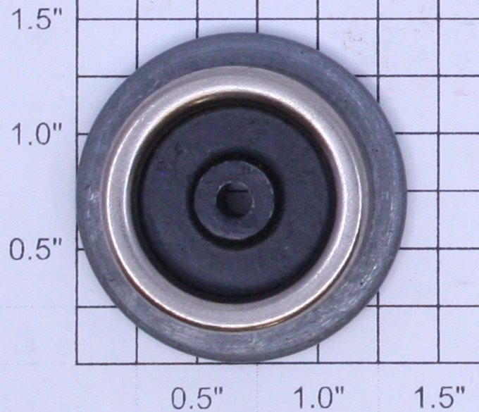 American Flyer 4696-1 Standard Gauge Black Trailing Wheel with Nickel Rim
