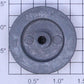 American Flyer 4696-1 Standard Gauge Black Trailing Wheel with Nickel Rim