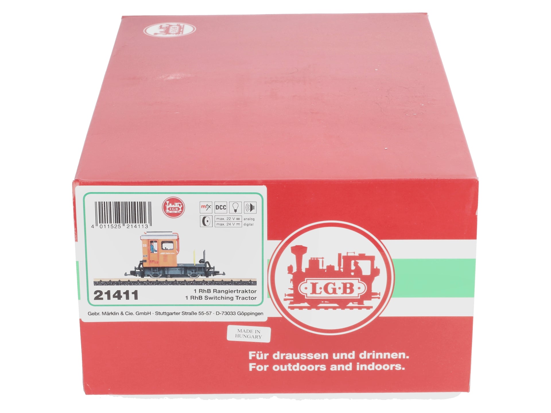 LGB 21411 G Rhaetian Railroad Switching Tractor Era VI Diesel Locomotive