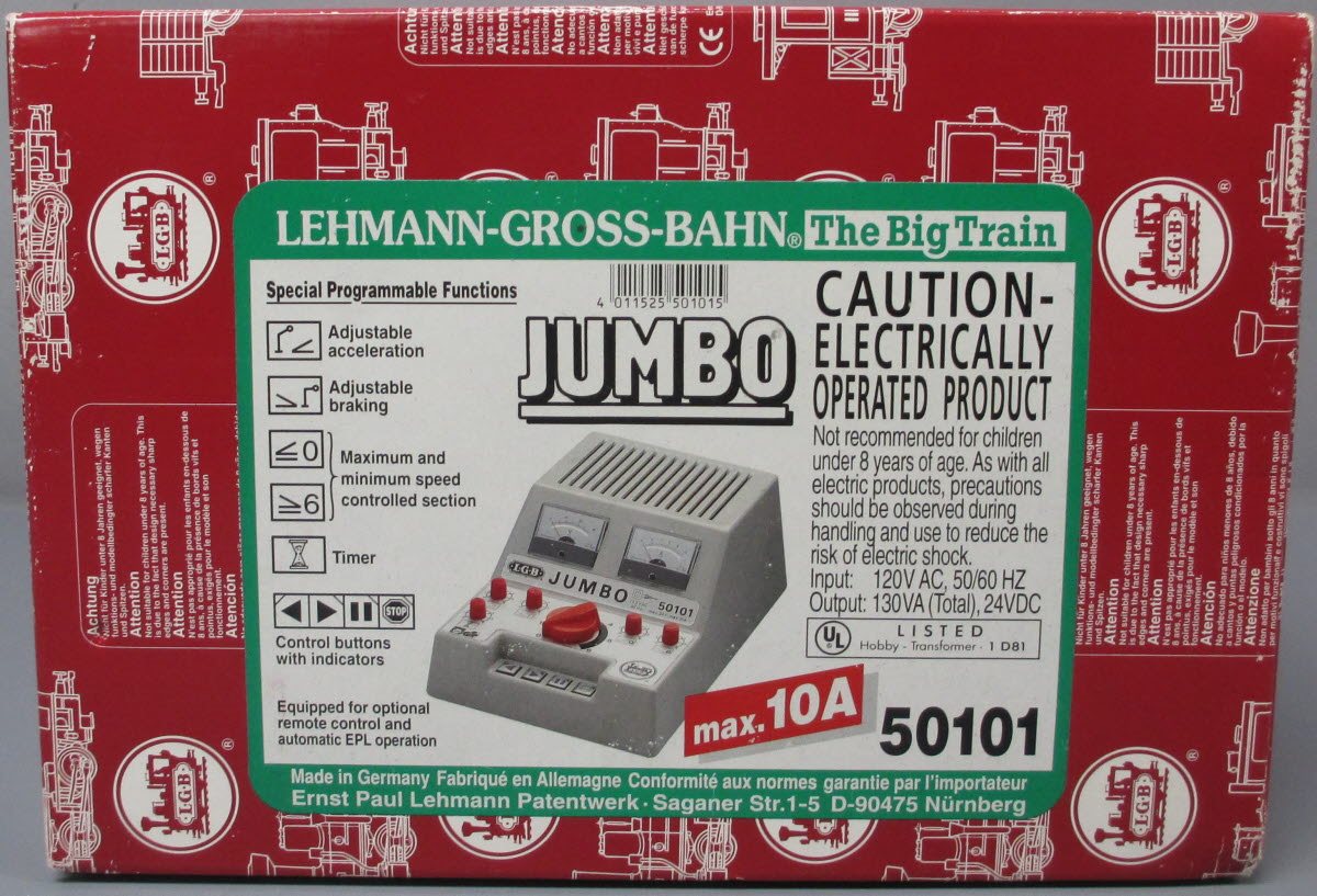 LGB 50101 10 AMP Jumbo Transformer Power Pack LN/Box – Trainz