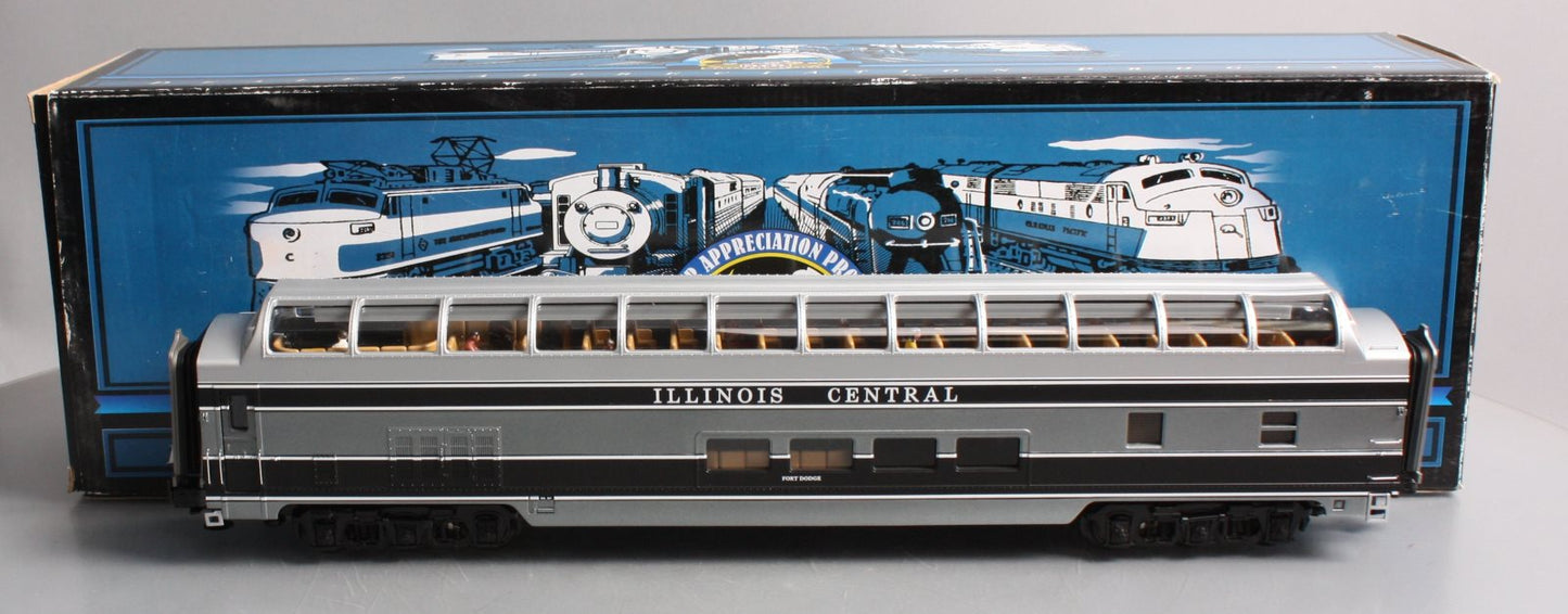 MTH 20-67153 Illinois Central 70 Foot Vista Dome Passenger Car