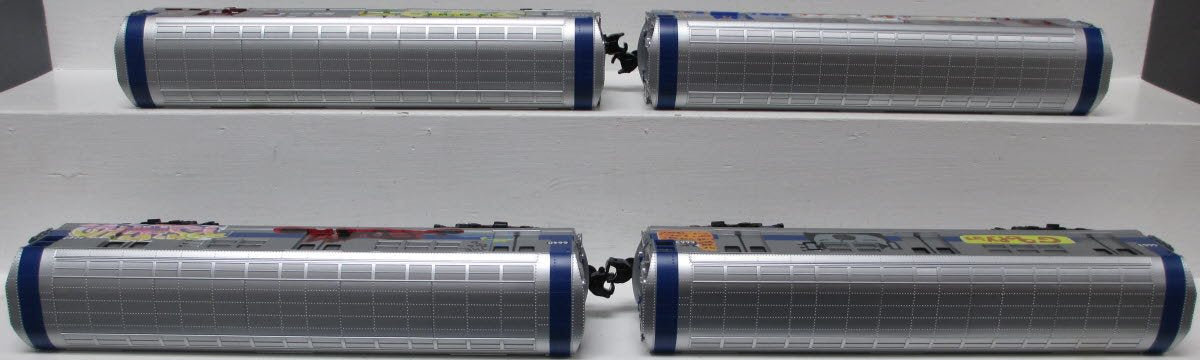 MTH 30-2391-1 O MTA Graffiti R- 17 Subway Set with Proto-Sound 2.0 (Set of 4) LN/Box