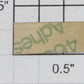 Lionel 422-1 "#422" Number Plate Sticker with Adhesive on the Back