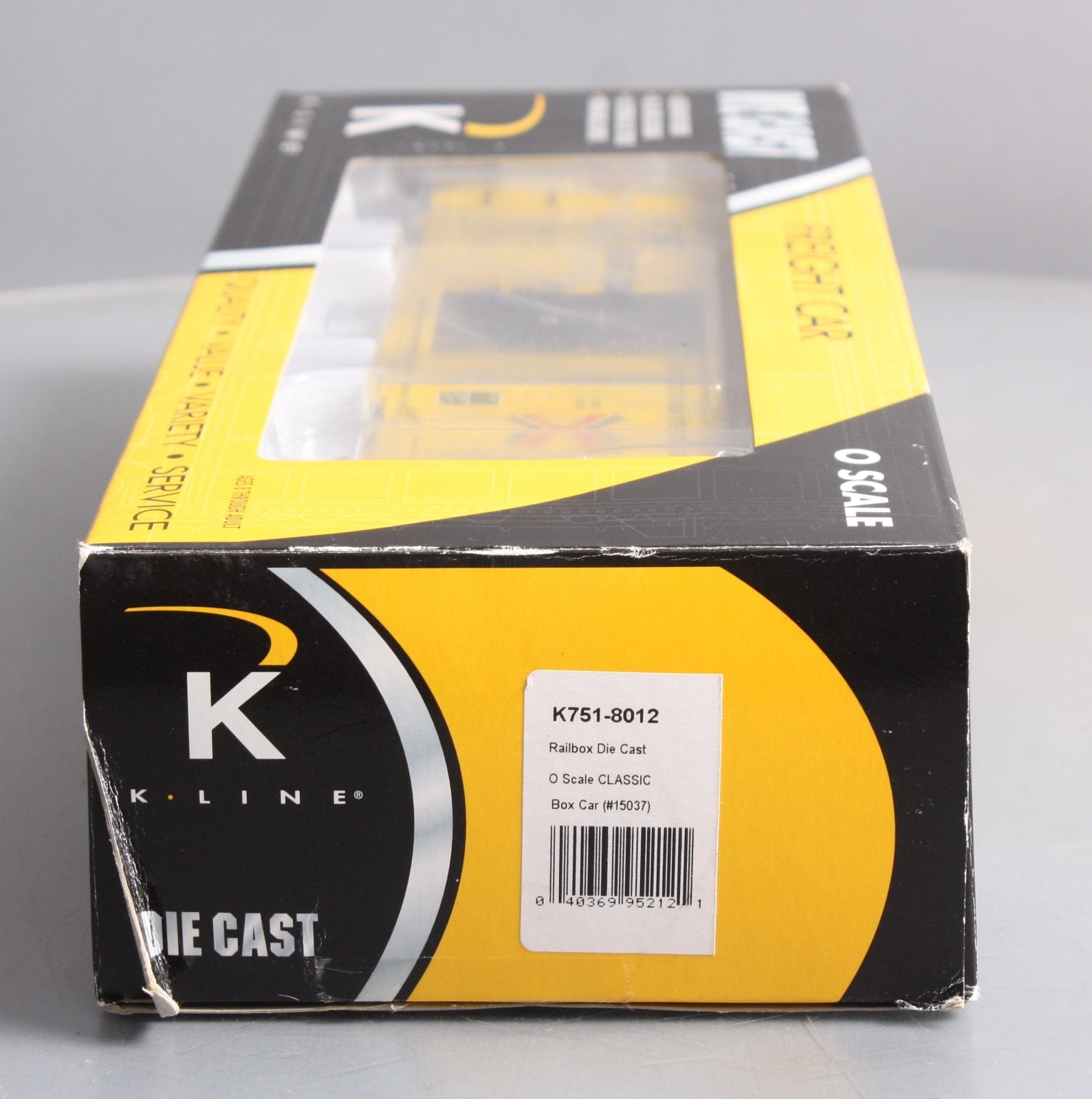 K-Line K751-8012 O Gauge Railbox Die-Cast Boxcar #15037 LN/Box
