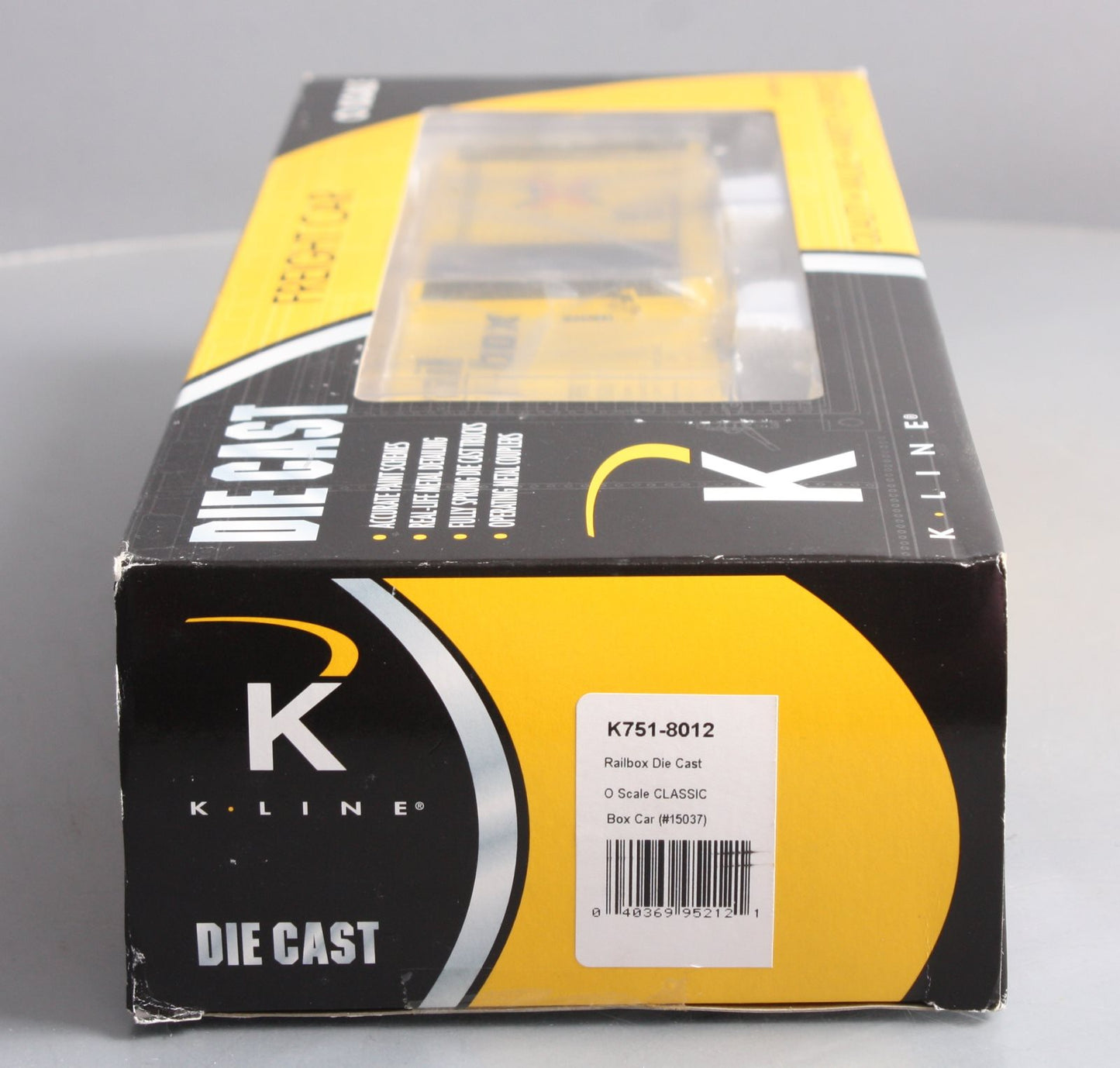 K-Line K751-8012 O Gauge Railbox Die-Cast Boxcar #15037 LN/Box