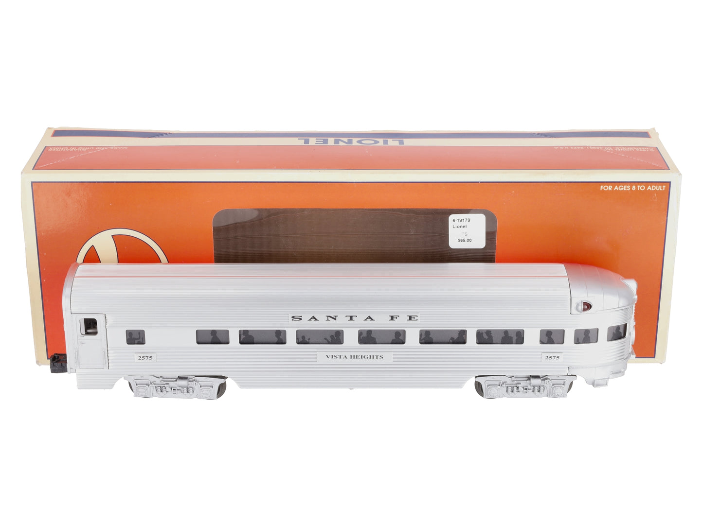 Lionel 6-19179 O Gauge AT&SF Vista Heights Observation Car #2575 LN/Box