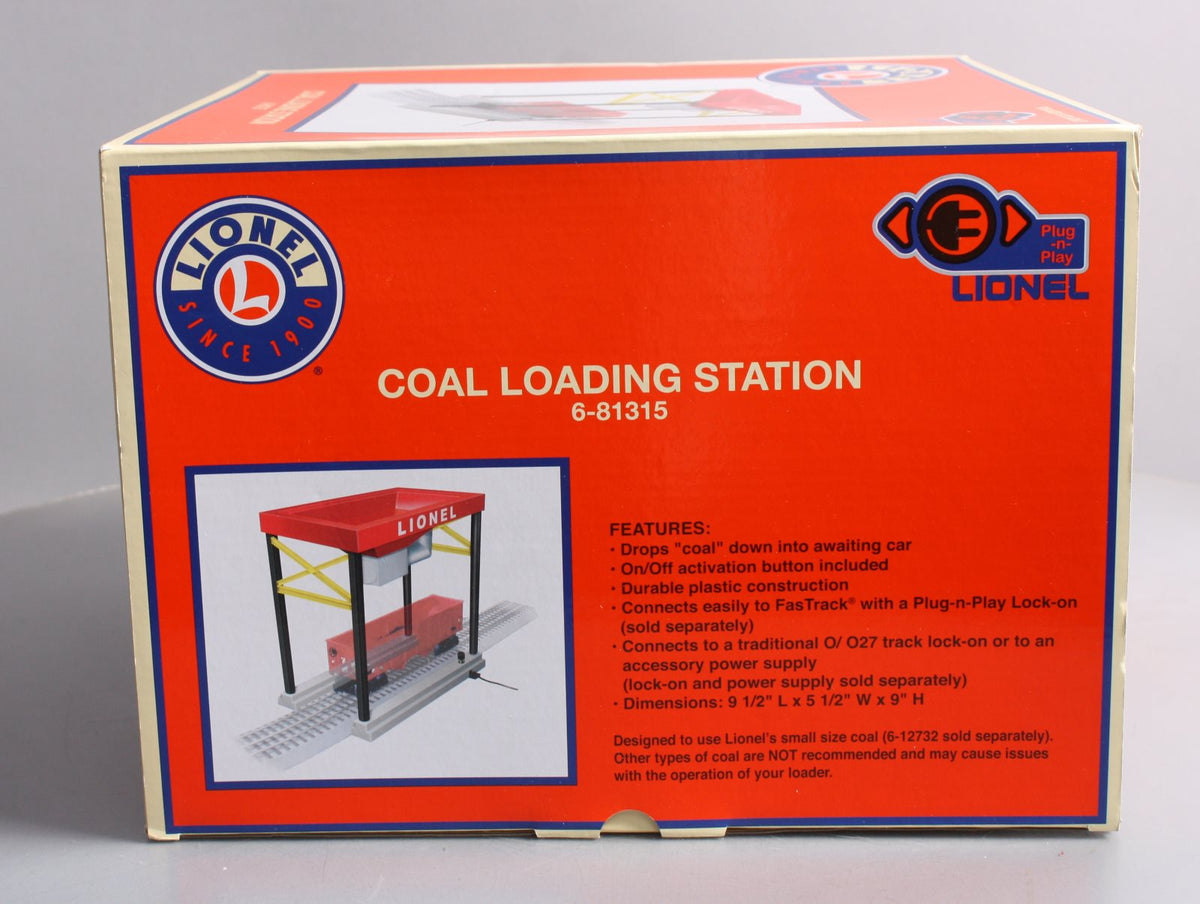 Lionel 6-81315 O Scale Coaling Loading Station Plug-n-Play EX/Box