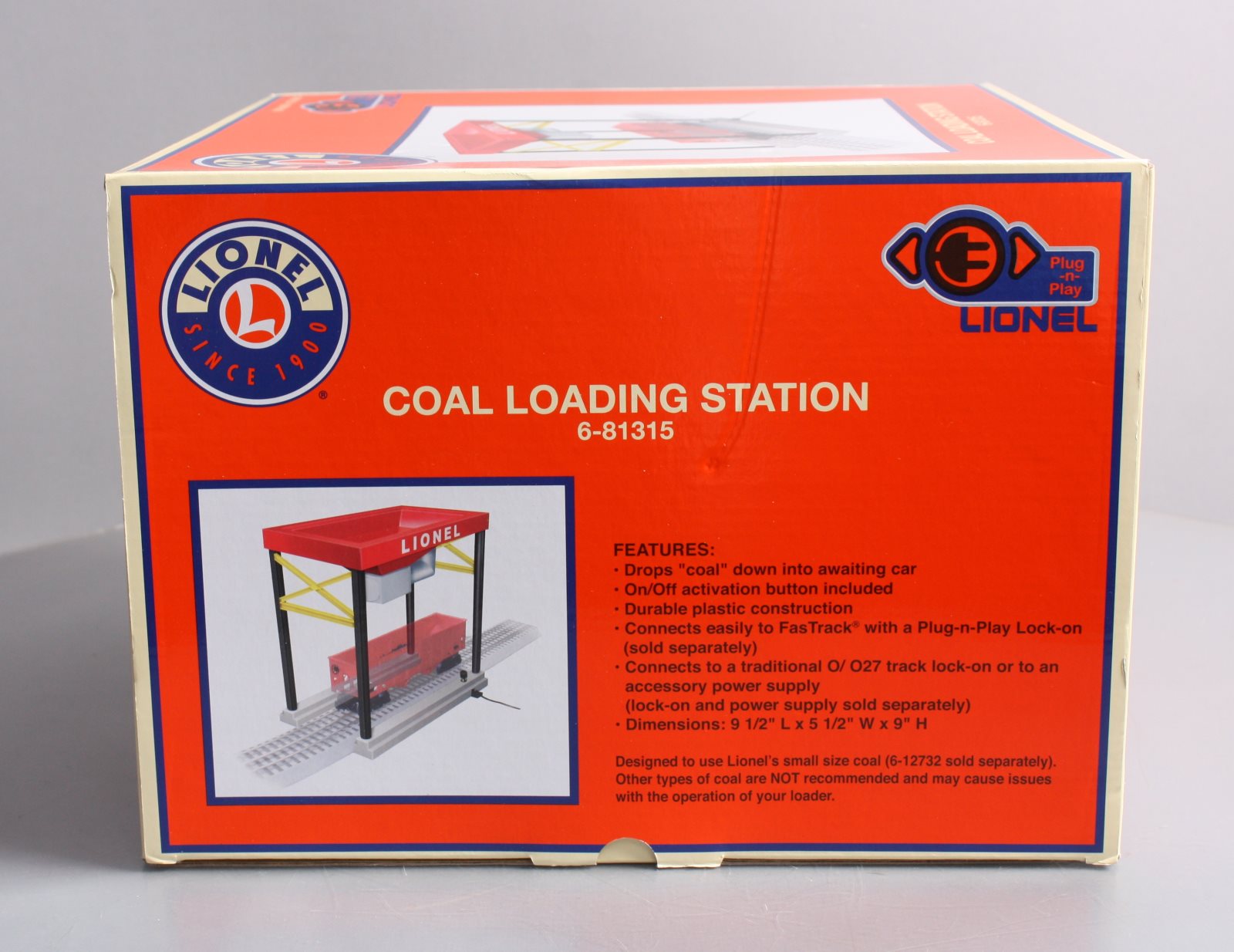 Lionel 6-81315 O Scale Coaling Loading Station Plug-n-Play LN/Box