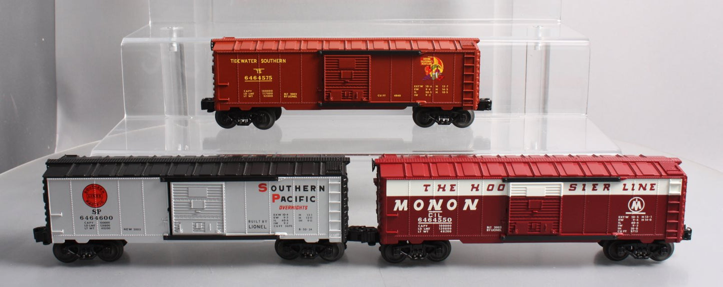 Lionel 6-39223 O Gauge 6464 Boxcar Archive 3-Pack LN/Box