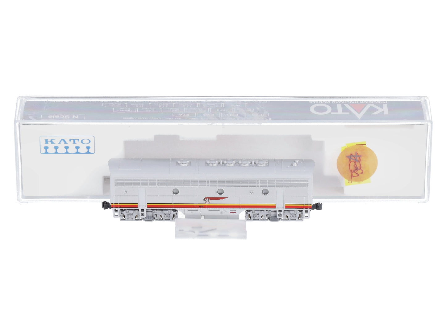 Kato 176-2211 N Santa Fe Warbonnet EMD F7 B-Unit Powered Diesel Locomotive