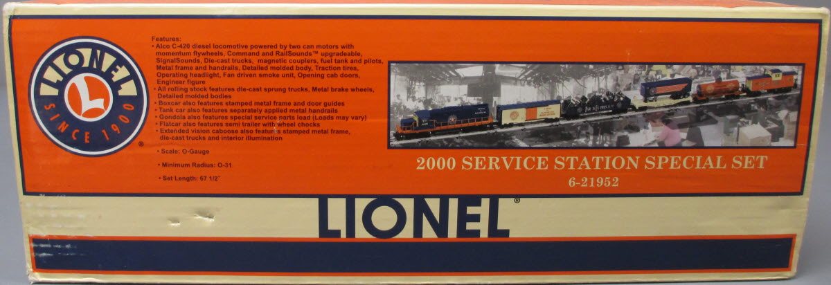 Lionel 6-21952 O Gauge Lionel Lines 2000 Service Station Diesel Train Set LN/Box