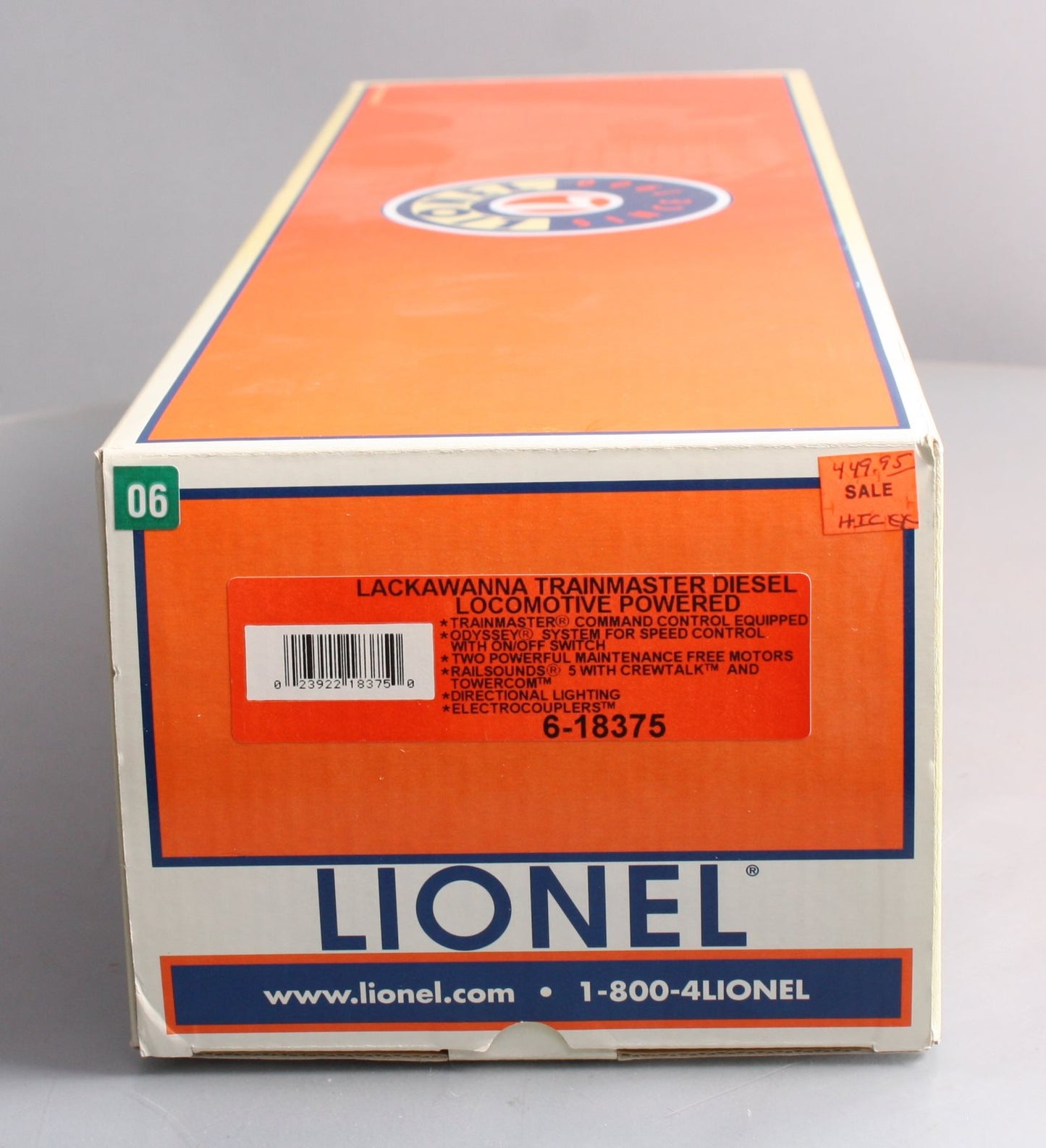 Lionel 6-18375 O Gauge Lackawanna Trainmaster Diesel Locomotive #850