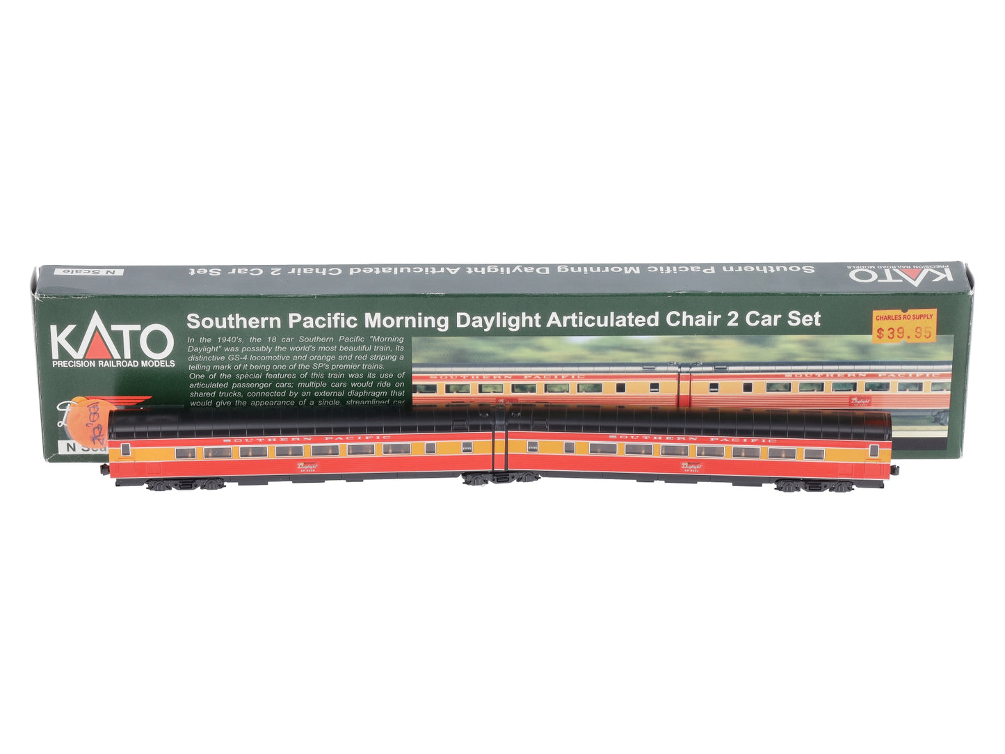 Kato 106-6307 N SP 'Morning Daylight' 2-Car Set #3