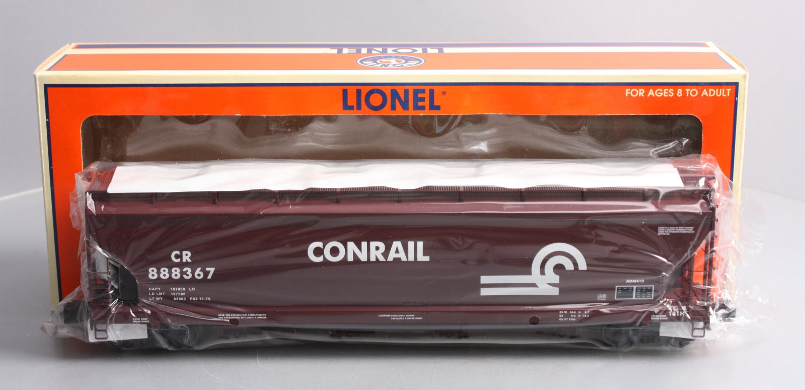 Lionel 6-17199 O Gauge Conrail 4-Bay ACF Hopper #888367 NIB