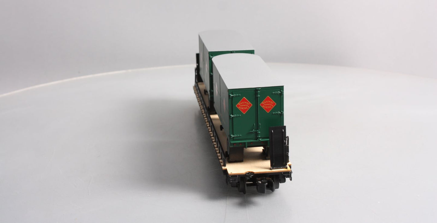 Lionel 6-27545 O Gauge Chesapeake & Ohio REA PS-4 Flatcars w/ Trailers LN/Box