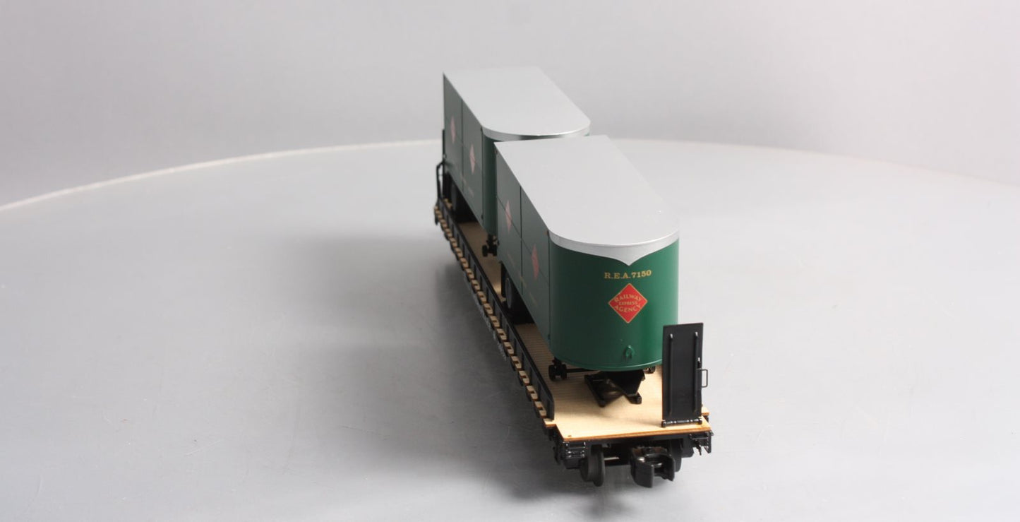 Lionel 6-27545 O Gauge Chesapeake & Ohio REA PS-4 Flatcars w/ Trailers LN/Box