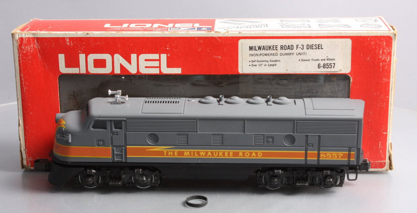 Lionel 6-8557 O Milwaukee Road F3 A Non-Powered Diesel Locomotive #8557 LN/Box