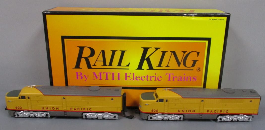 MTH 30-2218-1 O Gauge Union Pacific Alco PA AA Diesel Engine Set #602/604 w/PS2 LN/Box