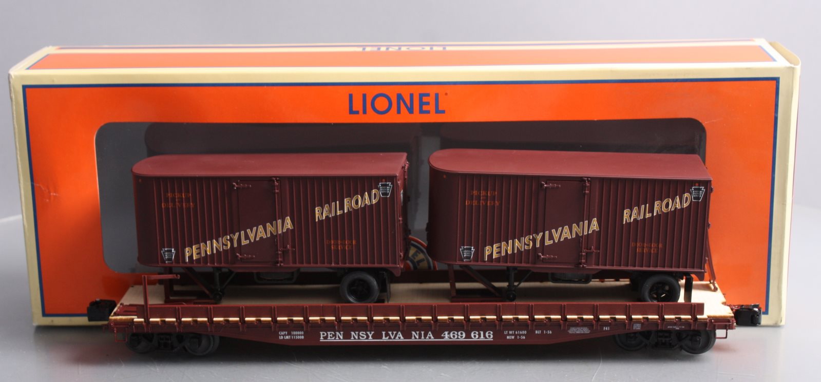 Lionel 6-27064 Pennsylvania Railroad Piggyback Flat Car #469616 NIB
