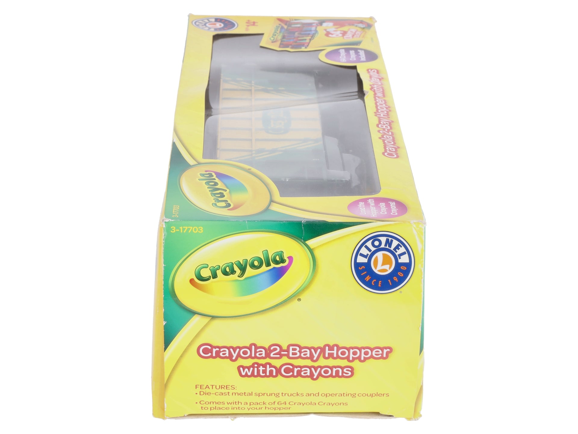 クーリーページ Lionel 3-17703 O Gauge Crayola 2-Bay LionScale Hopper with Crayons