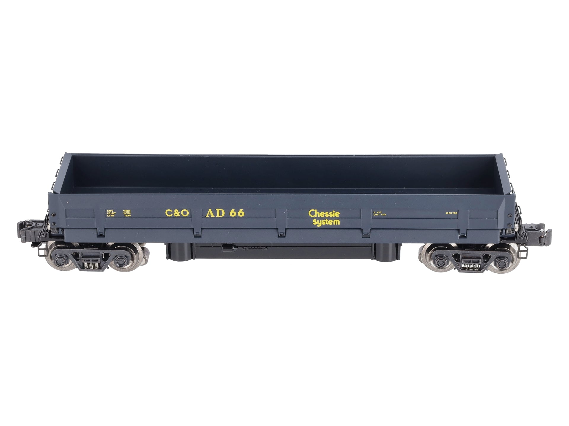 K-Line K712-1251 O Gauge Chesapeake & Ohio Operating Coal Dump Car #AD66 LN/Box