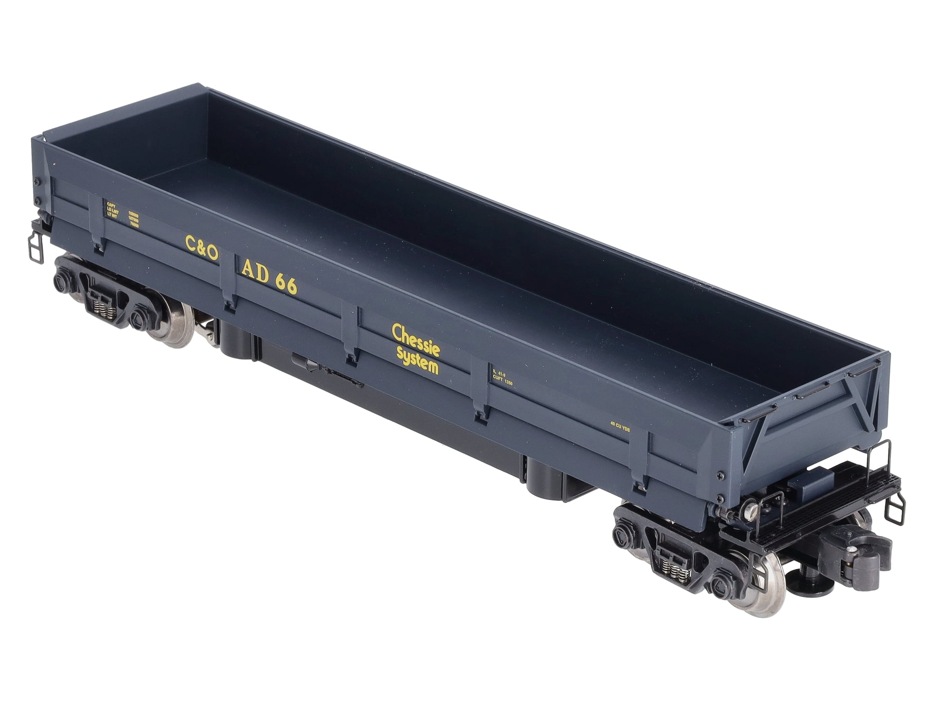 K-Line K712-1251 O Gauge Chesapeake & Ohio Operating Coal Dump Car #AD66 LN/Box