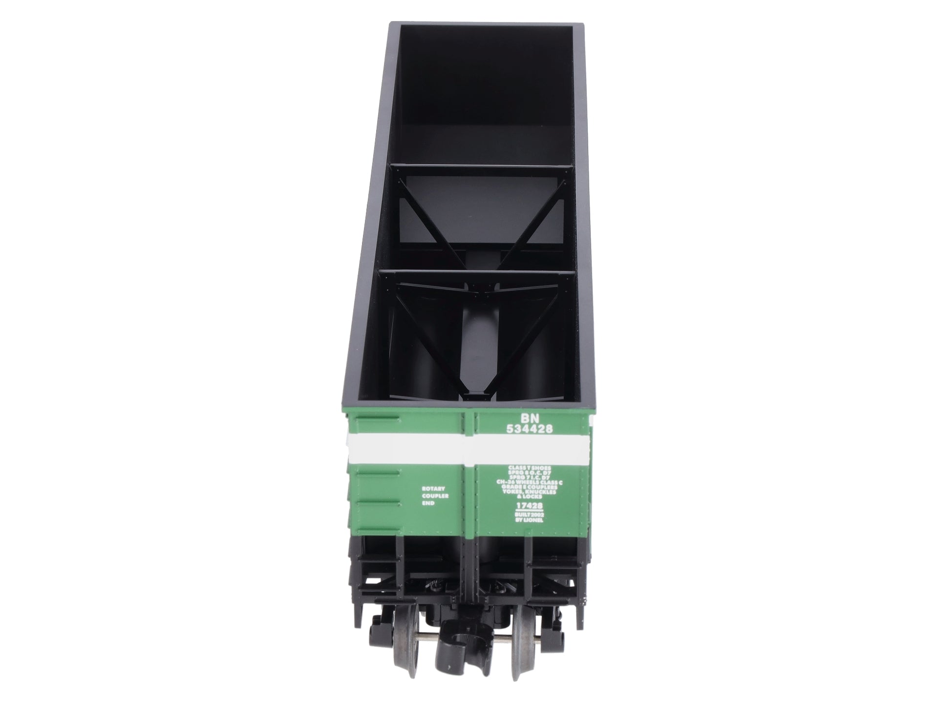 Lionel 6-17428 O Gauge Burlington Northern Bathtub Gondola #534428 LN/Box