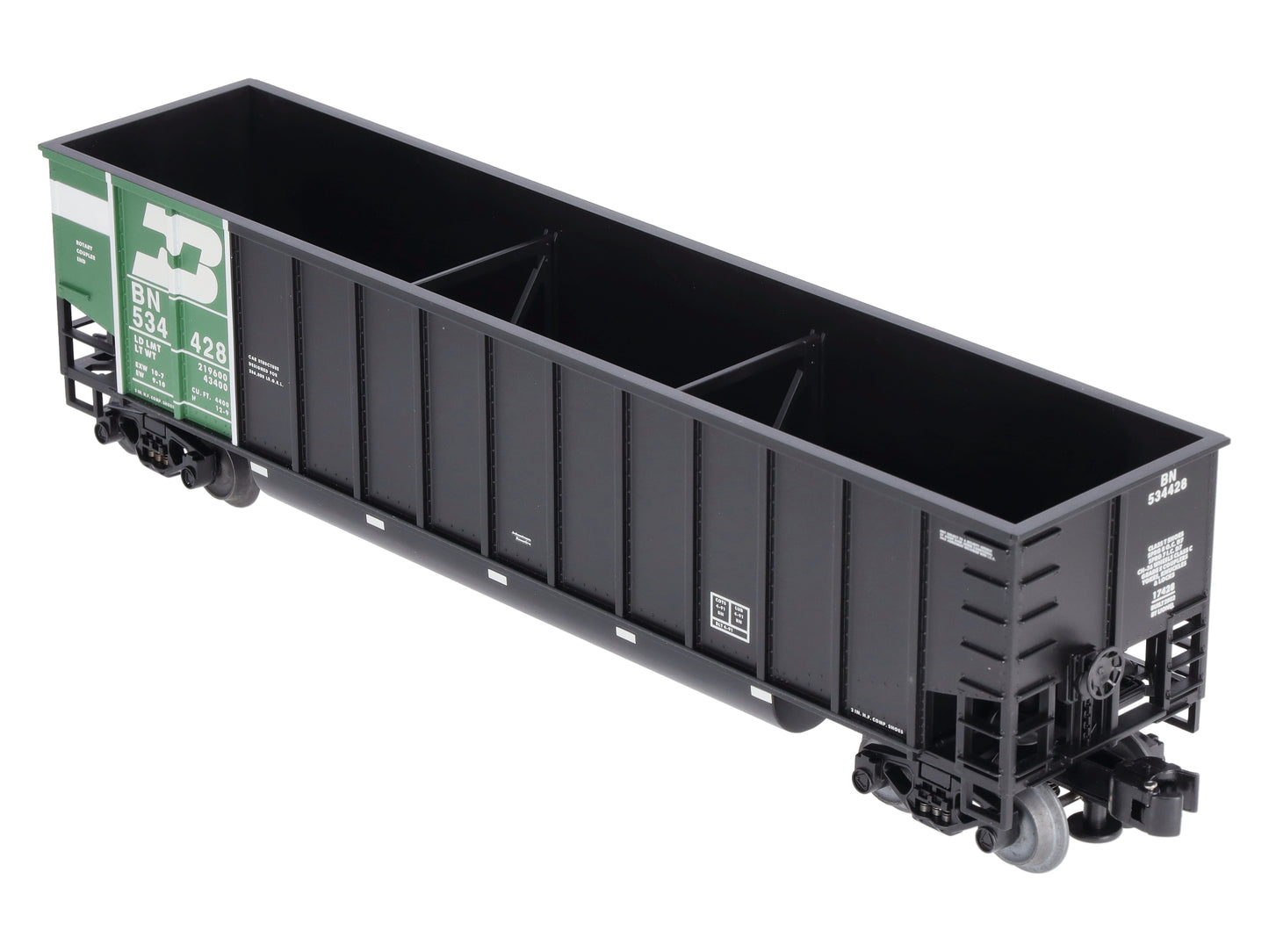 Lionel 6-17428 O Gauge Burlington Northern Bathtub Gondola #534428 LN/Box
