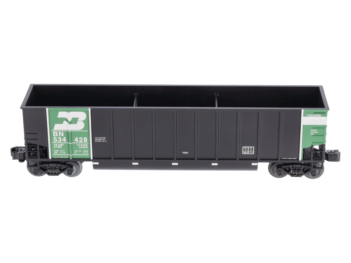 Lionel 6-17428 O Gauge Burlington Northern Bathtub Gondola #534428 NIB