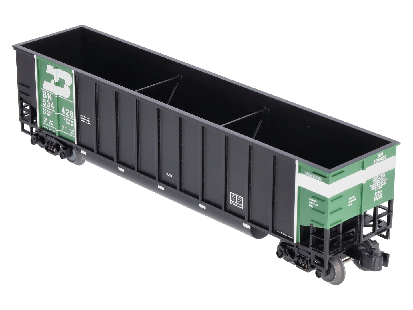 Lionel 6-17428 O Gauge Burlington Northern Bathtub Gondola #534428 LN/Box