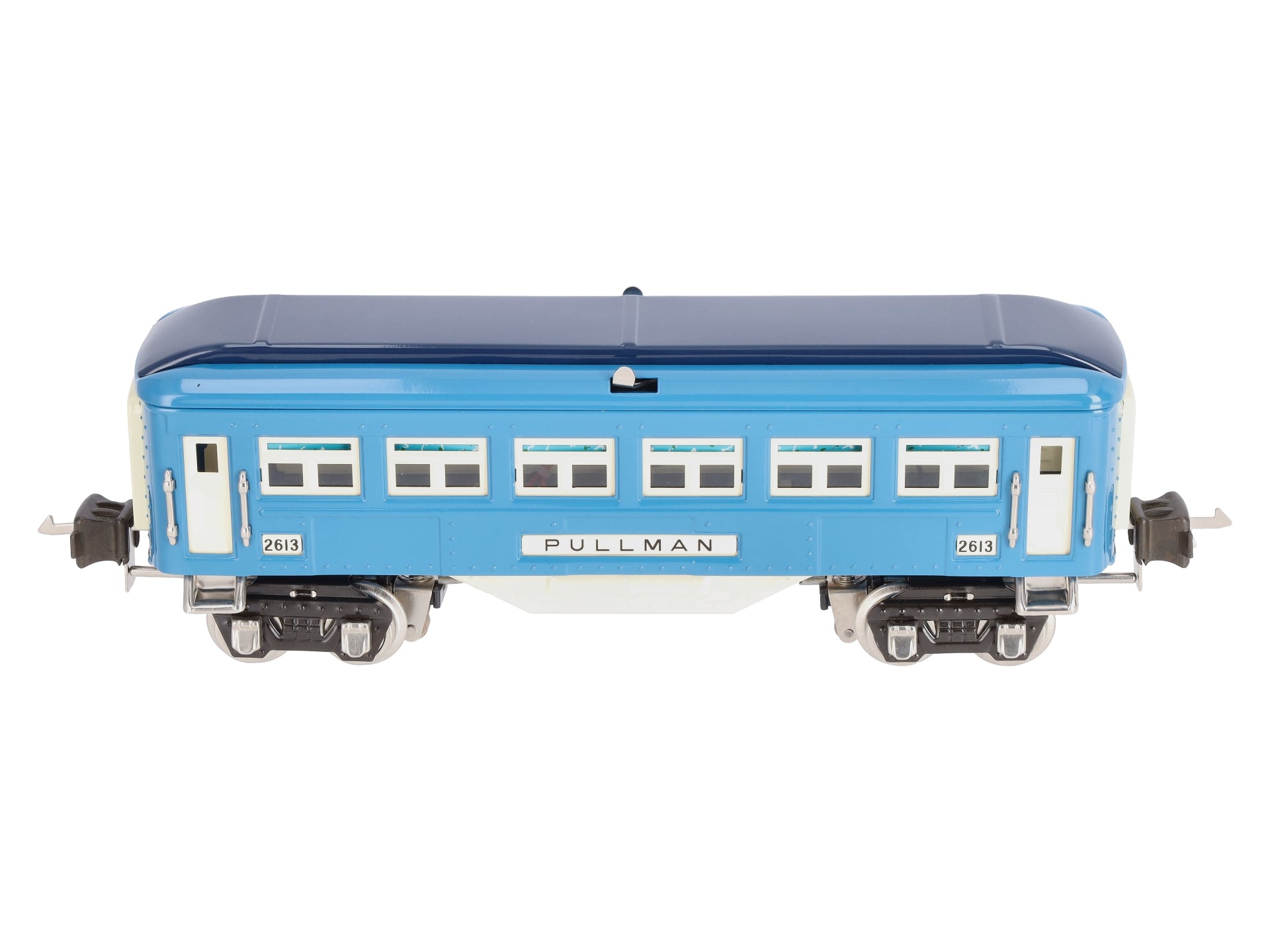 MTH 11-80006 O Gauge Two-Tone Blue Pullman Car #2613 (w/Nickel Trim) LN/Box