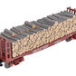 Atlas 6284-3 O Gauge Gulf Mobile & Ohio Pulpwood Flatcar #4020 (3-Rail) LN/Box