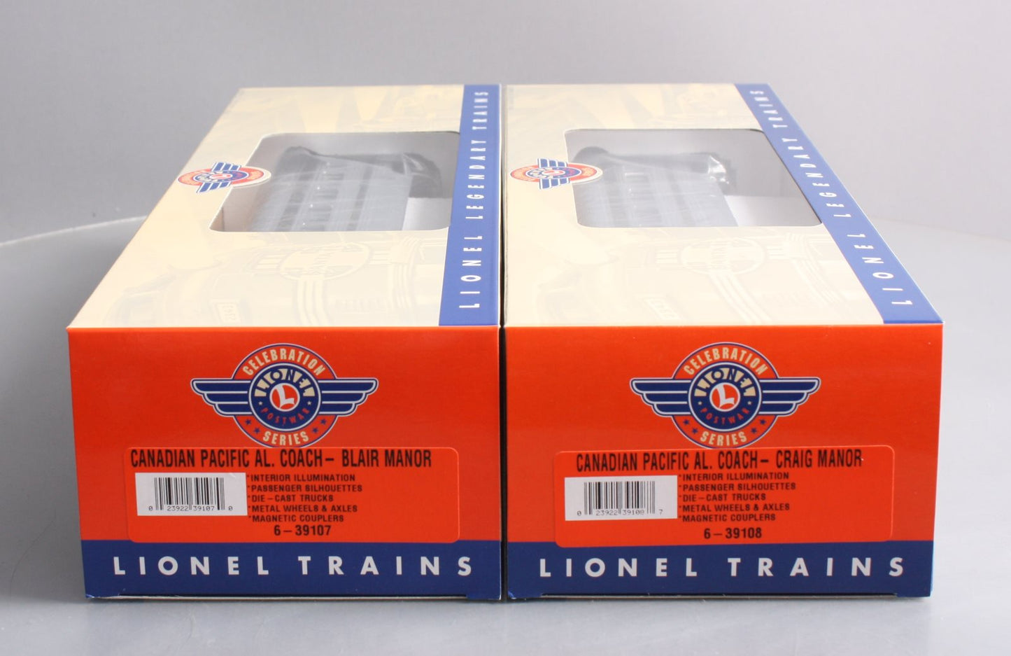 Lionel 6-39106 O Canadian Pacific Aluminum Passenger Car Set (Set of 2) LN/Box