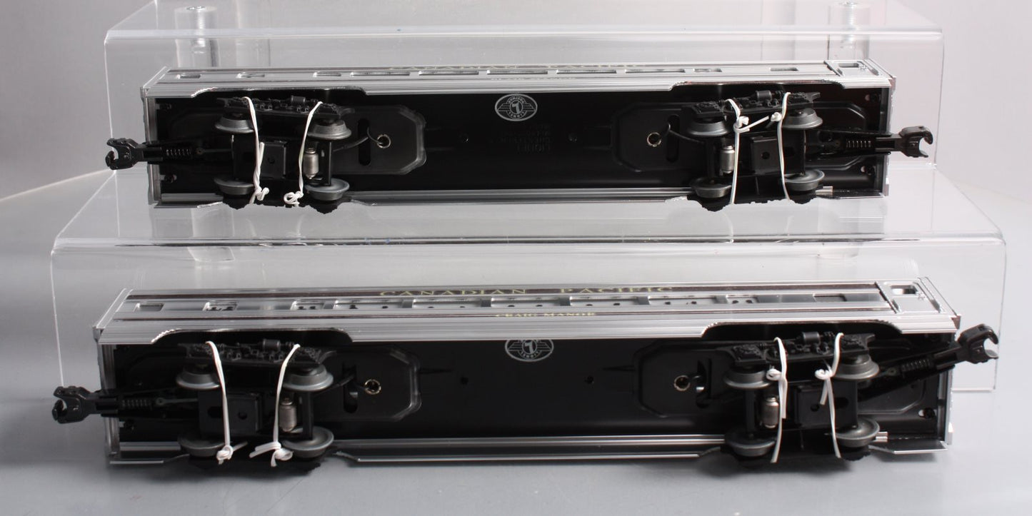 Lionel 6-39106 O Canadian Pacific Aluminum Passenger Car Set (Set of 2) LN/Box