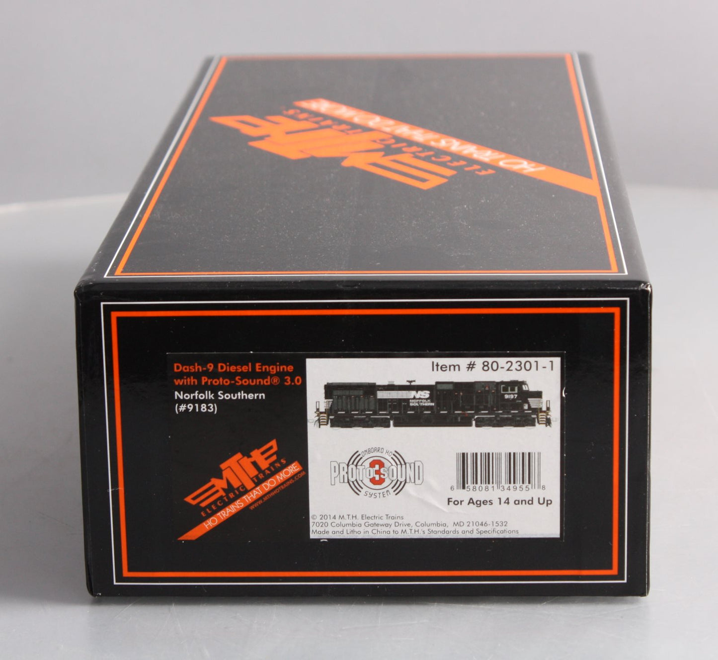 MTH 80-2301-1 HO Norfolk Southern Dash-9 Diesel Engine #9183 with Proto-Sound 3