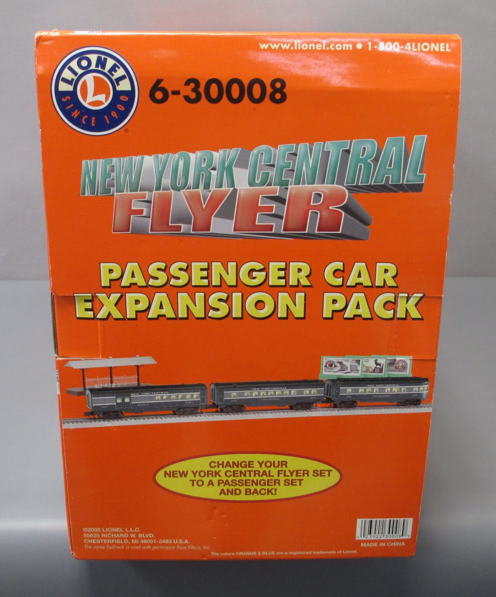 Lionel 6-30008 O Gauge New York Central Flyer Passenger Expansion LN/Box