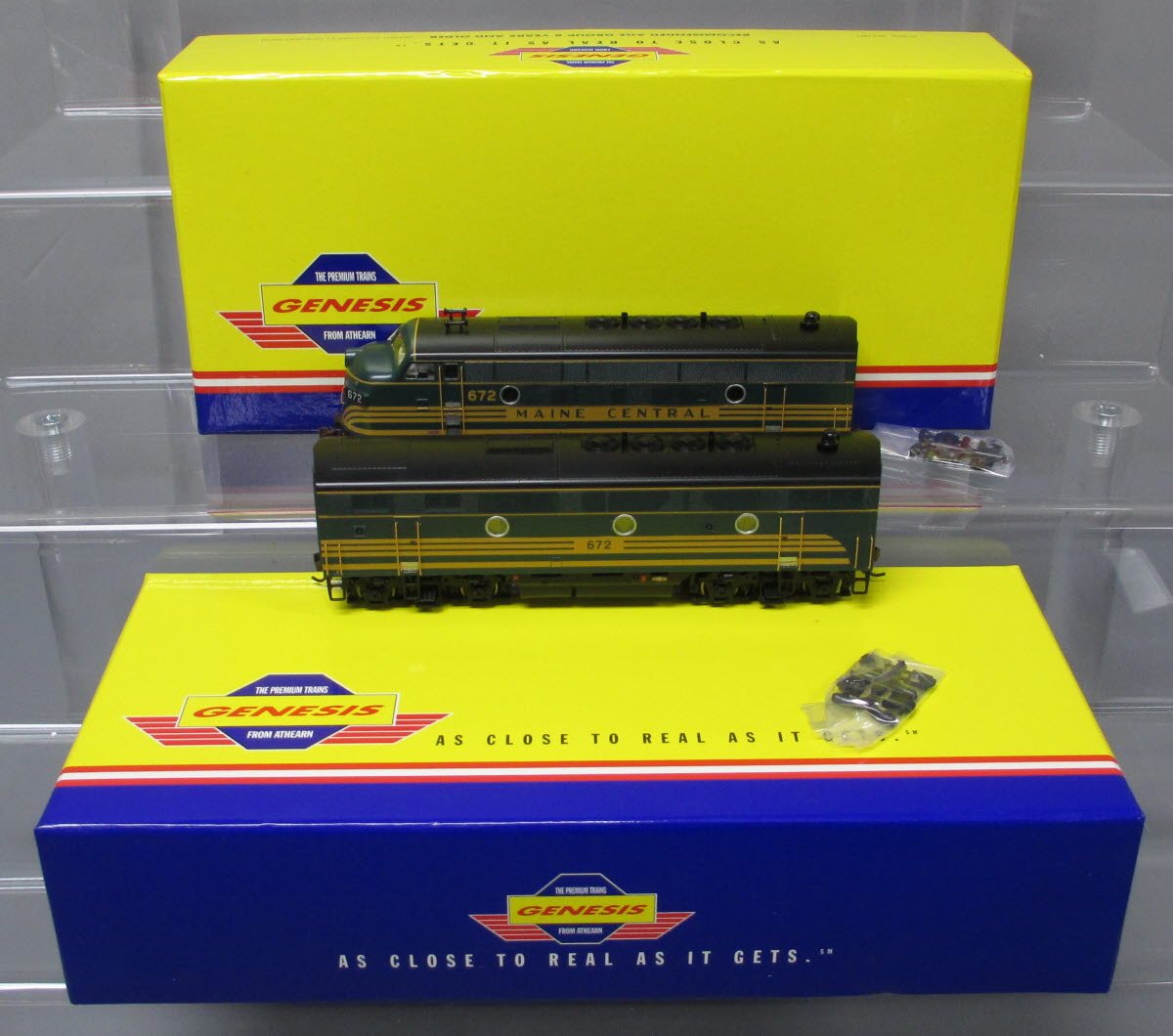 Athearn G2519 HO Maine Central F-3A/F-3B Diesel Locomotive Set LN/Box