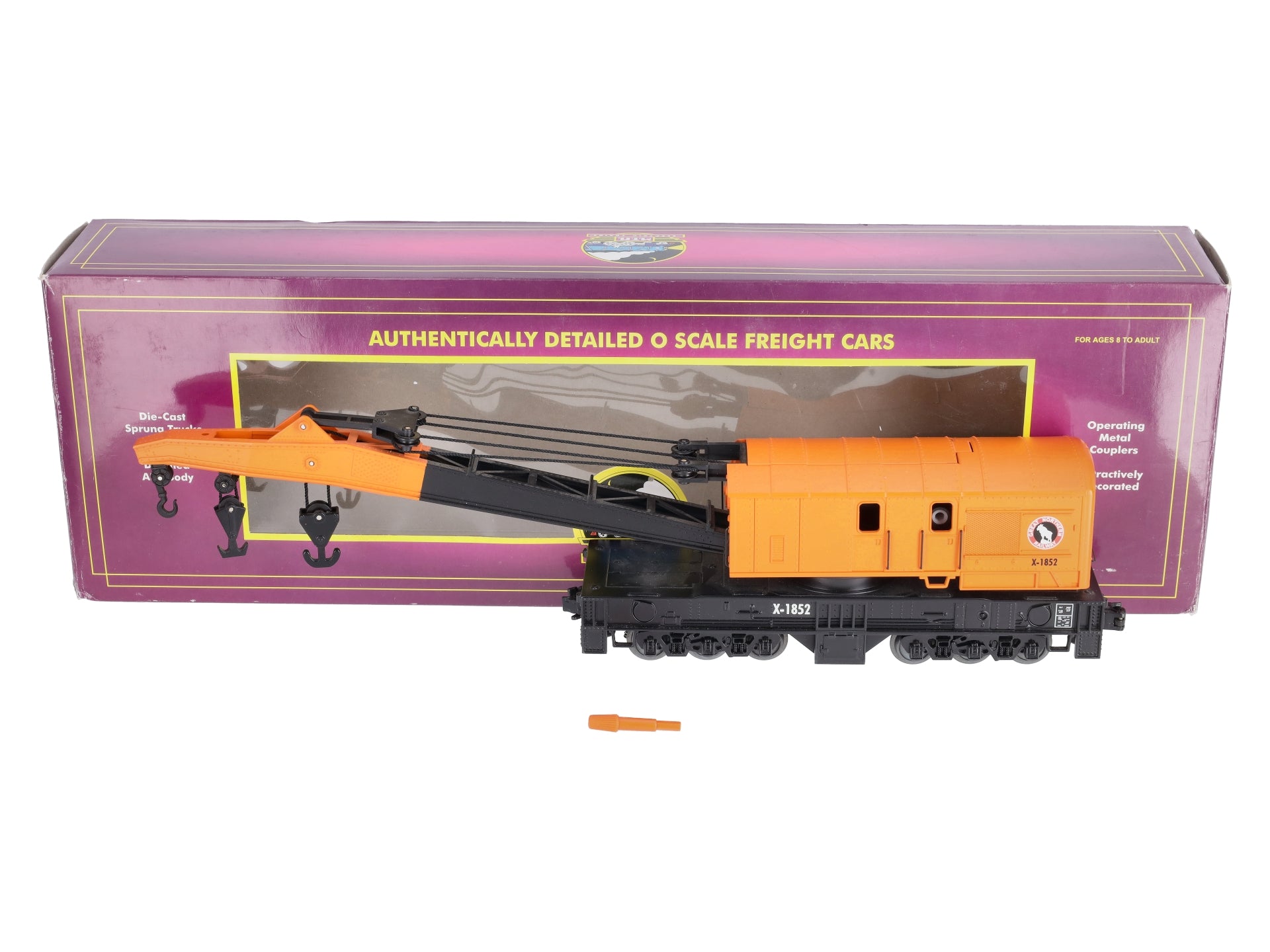 MTH 20-98222 O Gauge Great Northern Crane Car #X-1852 LN/Box