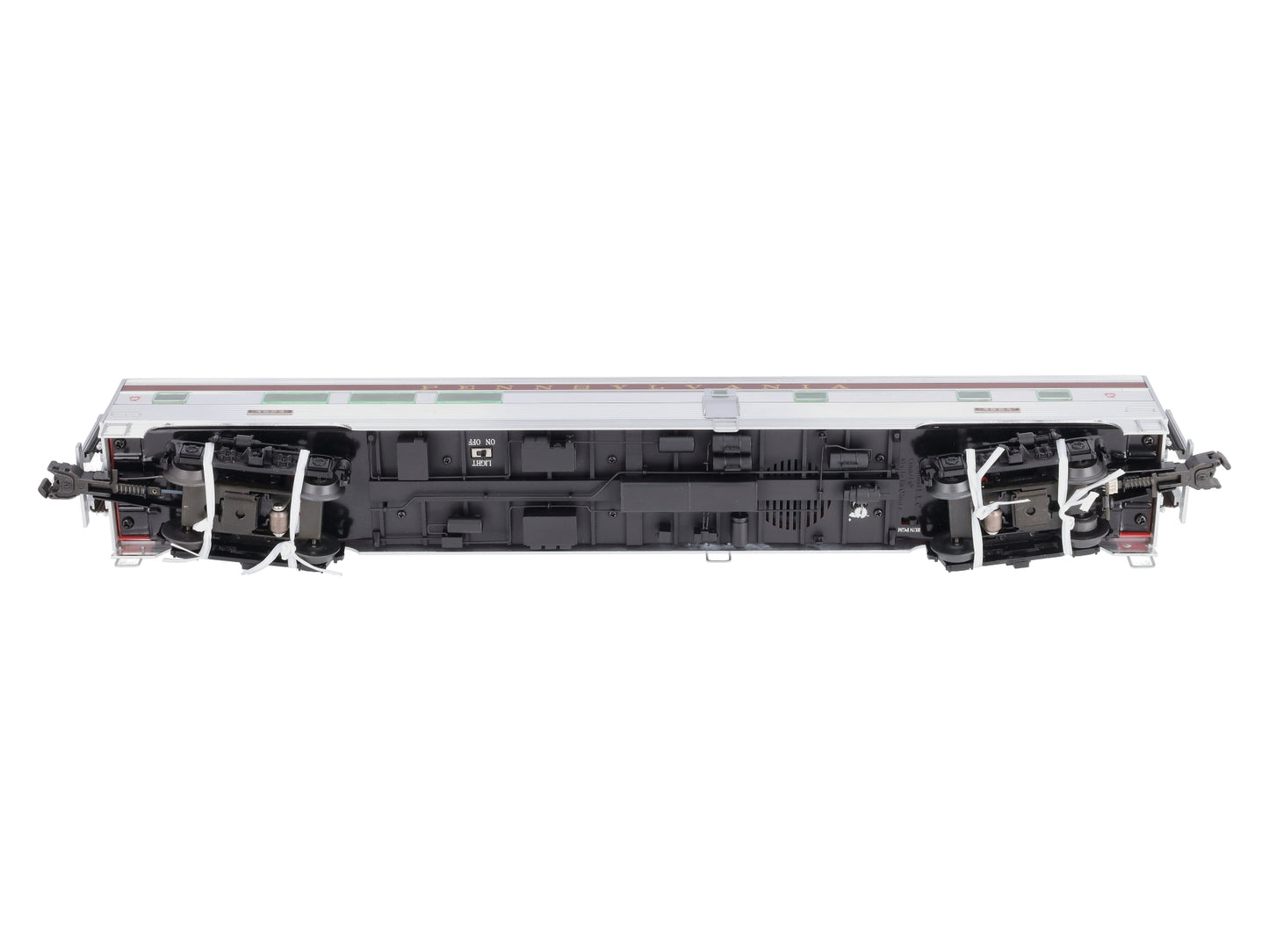 Lionel 6-25458 O Pennsylvania Aluminum Diner Passenger Car #4624 w/StationSounds LN/Box
