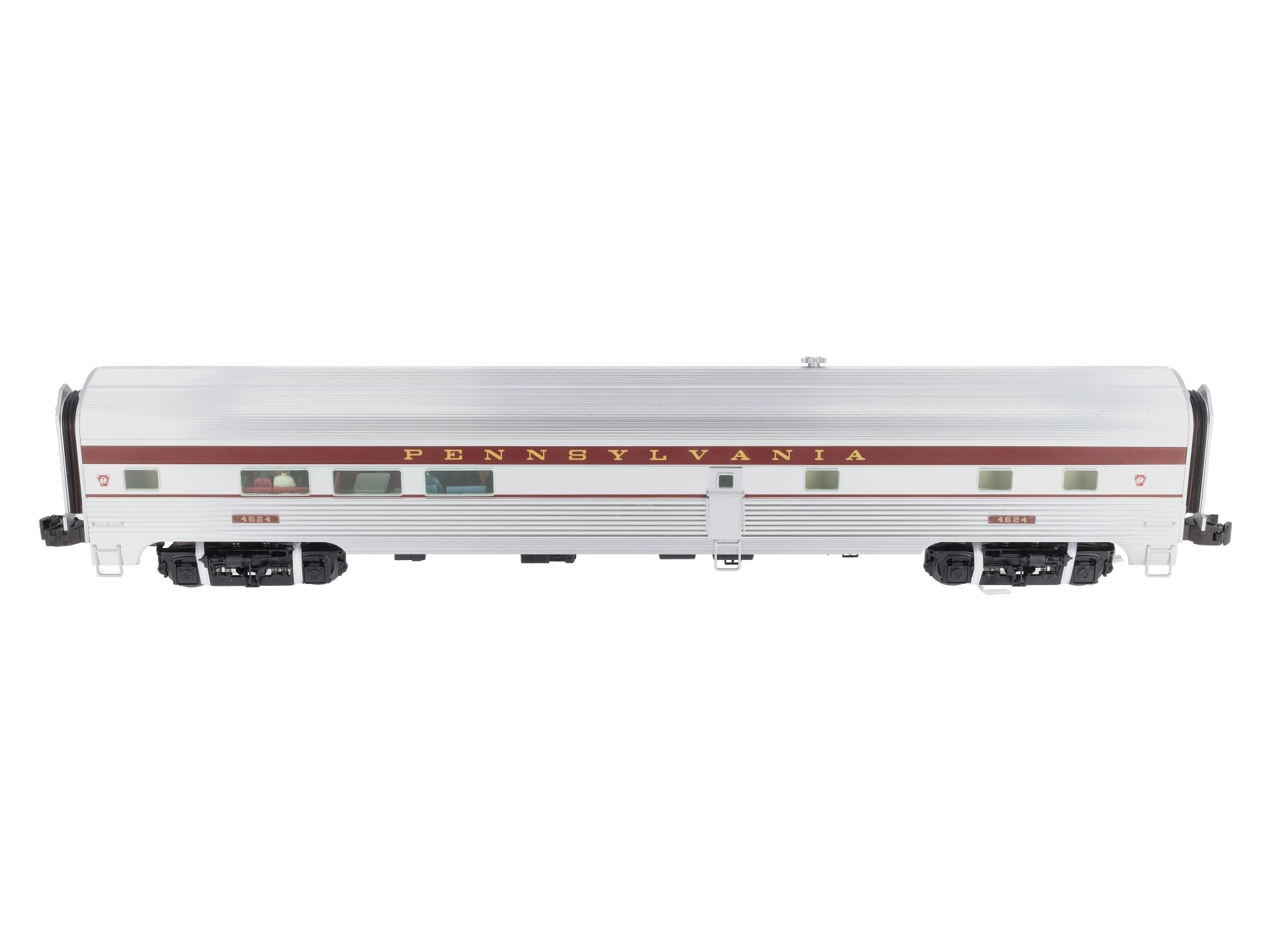 Lionel 6-25458 O Pennsylvania Aluminum Diner Passenger Car #4624 w/StationSounds LN/Box