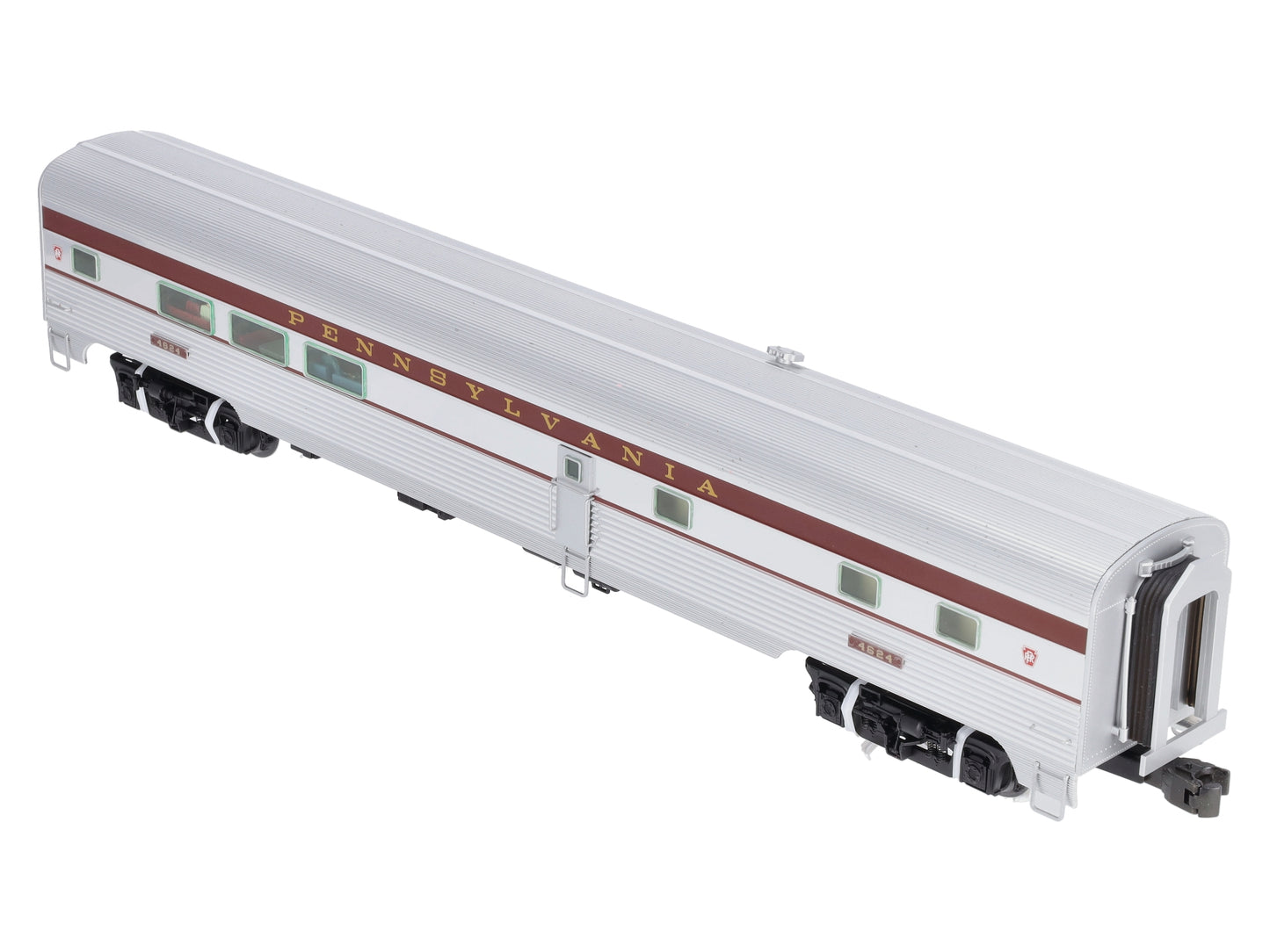 Lionel 6-25458 O Pennsylvania Aluminum Diner Passenger Car #4624 w/StationSounds