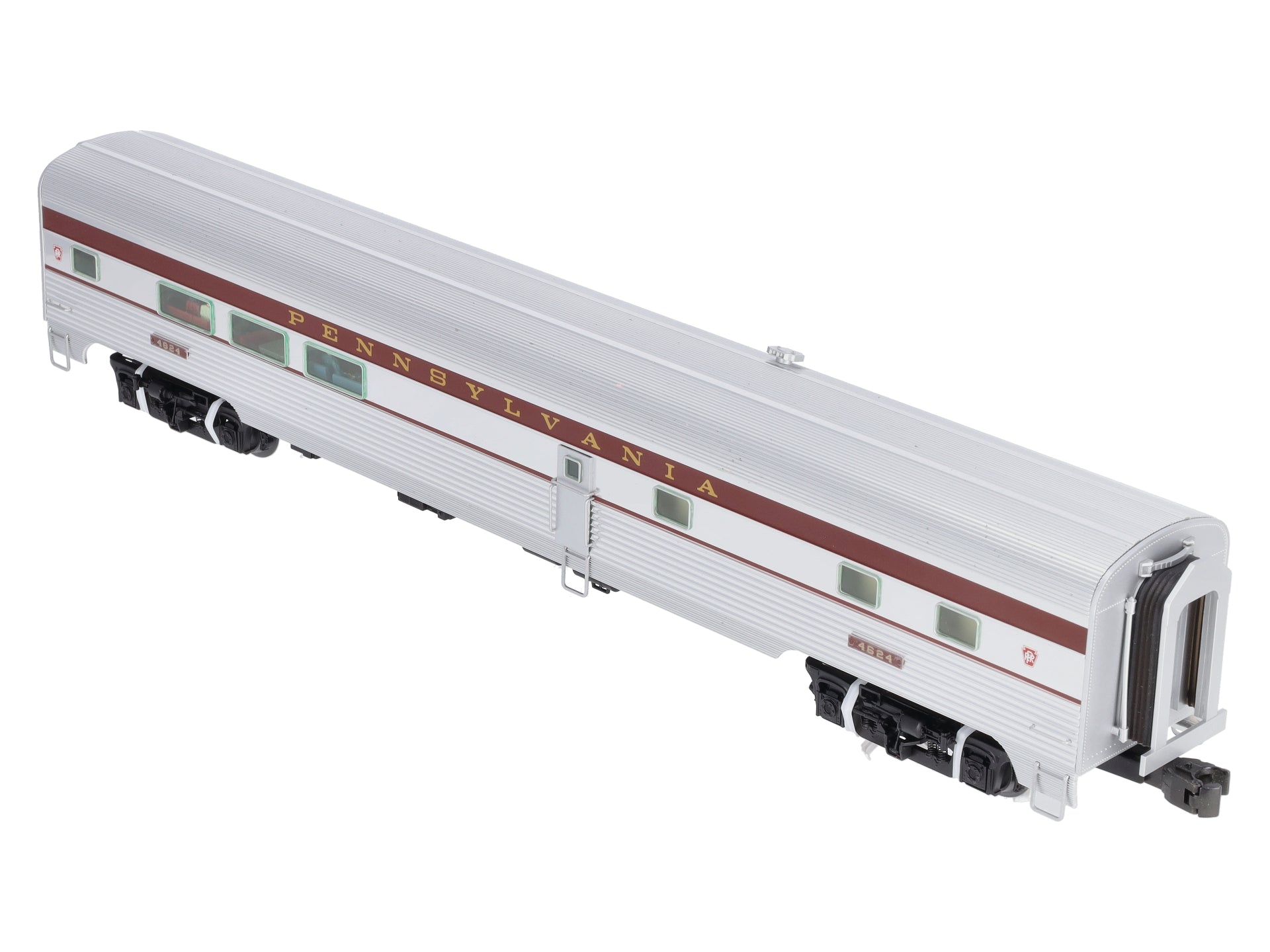 Lionel 6-25458 O Pennsylvania Aluminum Diner Passenger Car #4624 w/StationSounds