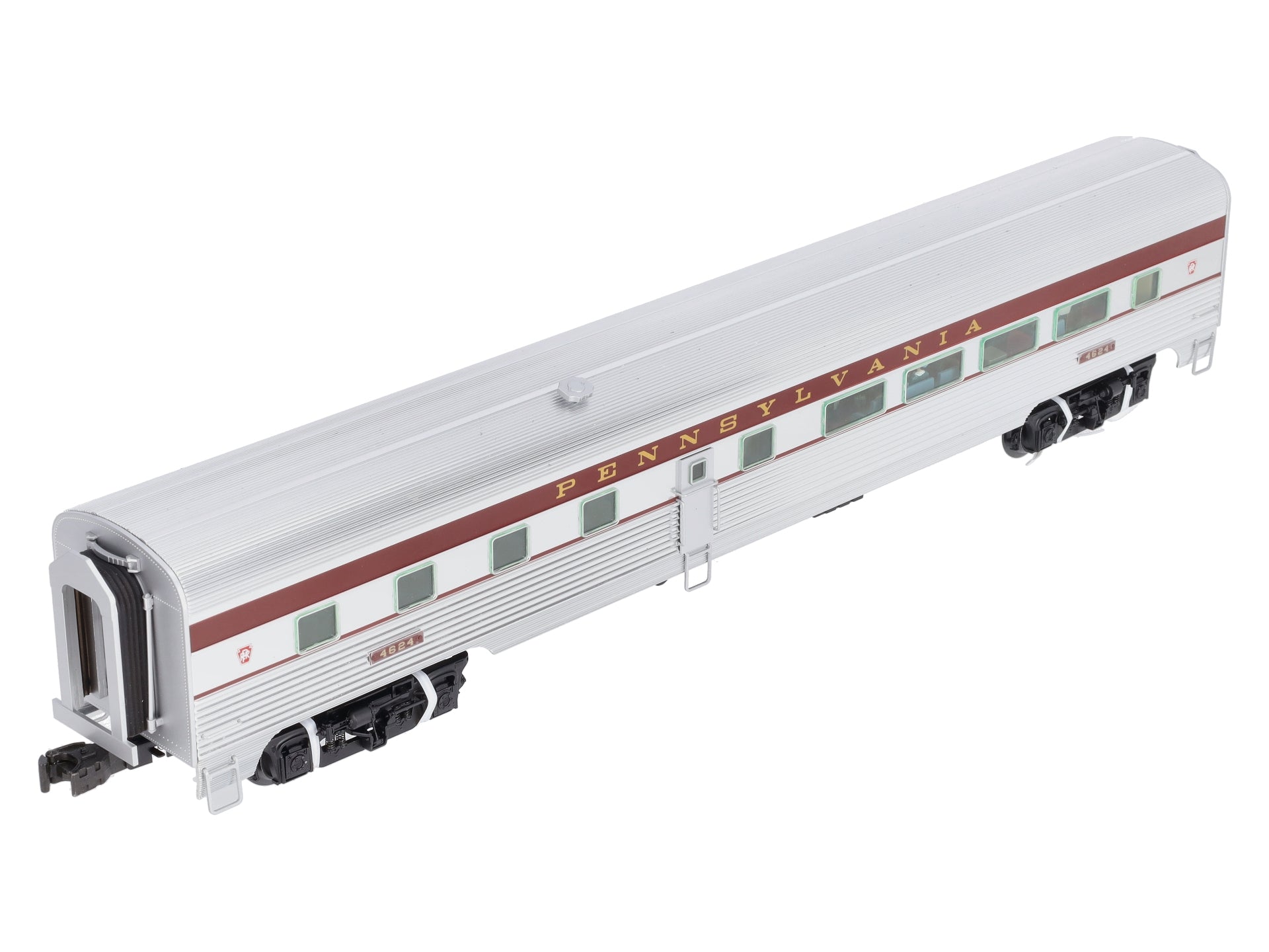 Lionel 6-25458 O Pennsylvania Aluminum Diner Passenger Car #4624 w/StationSounds LN/Box