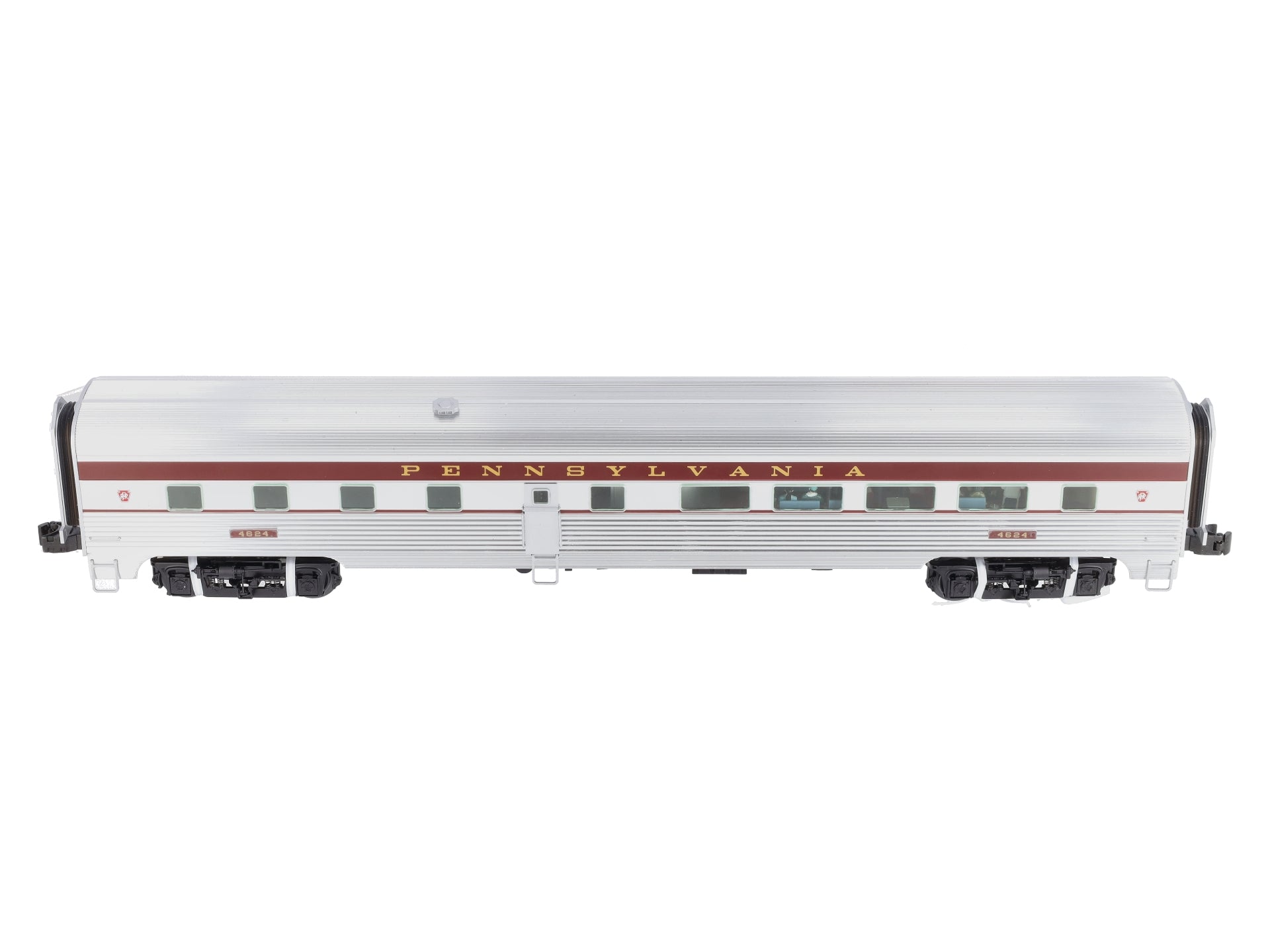 Lionel 6-25458 O Pennsylvania Aluminum Diner Passenger Car #4624 w/StationSounds