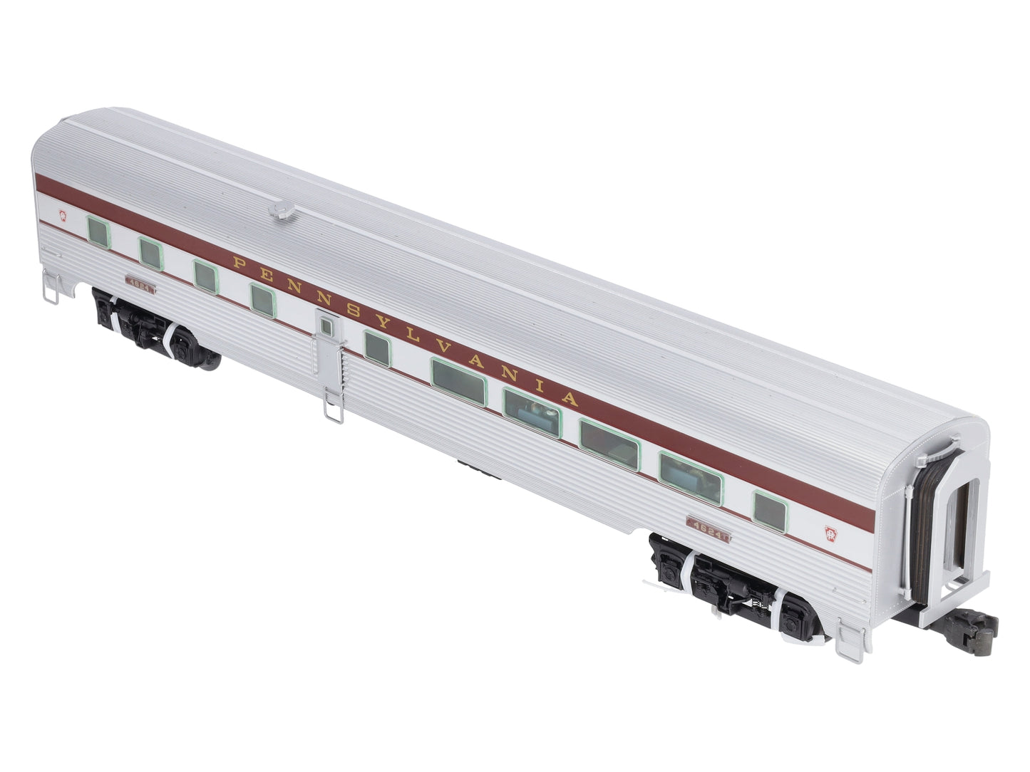 Lionel 6-25458 O Pennsylvania Aluminum Diner Passenger Car #4624 w/StationSounds