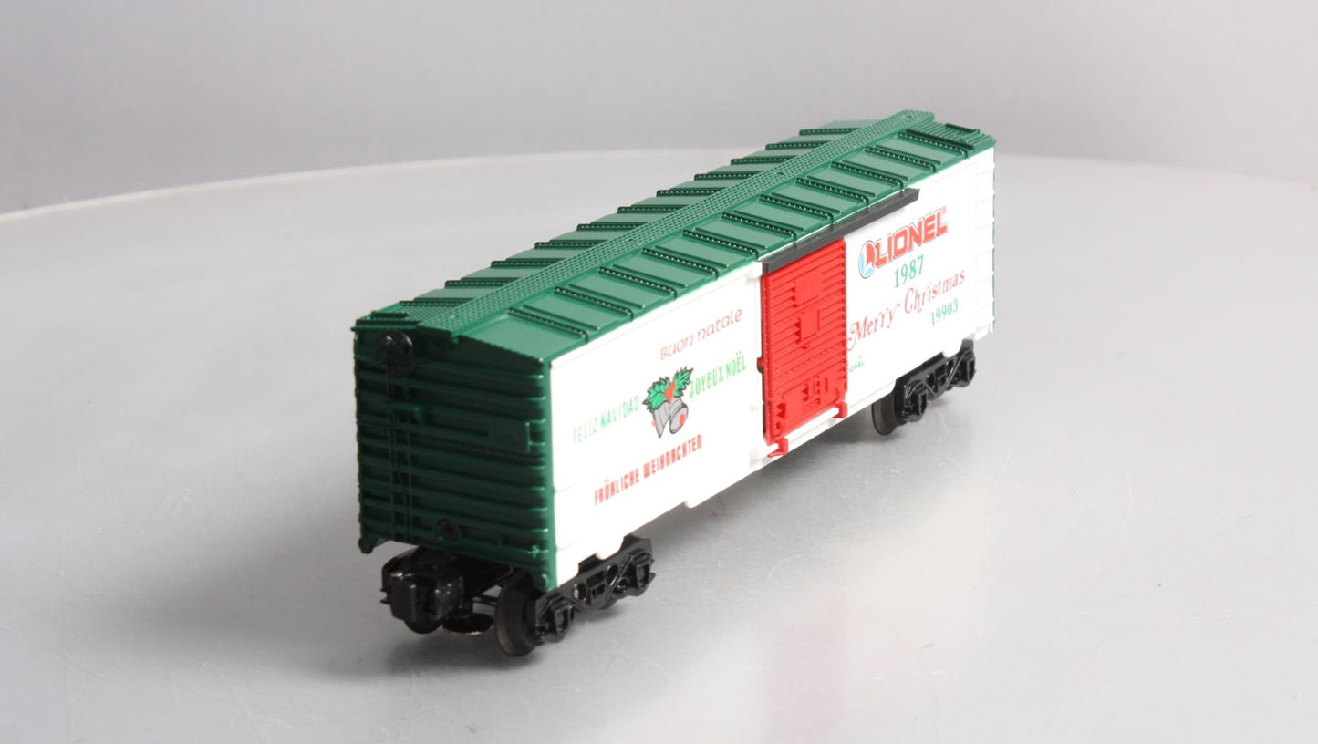 Lionel 6-19903 O Gauge Lionel Christmas Boxcar #1987 EX/Box