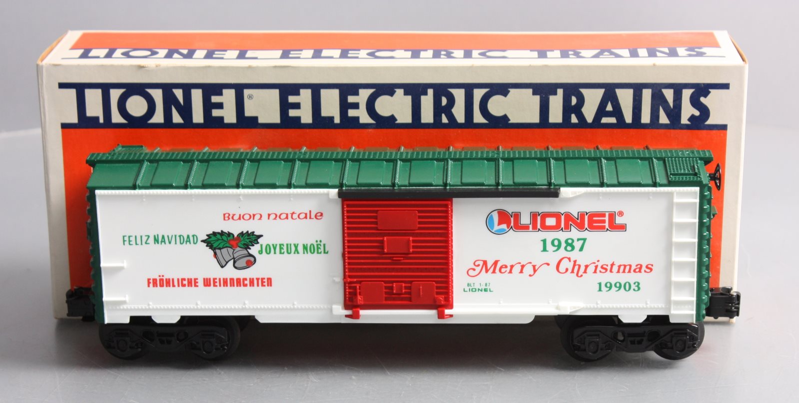 Lionel 6-19903 O Gauge Lionel Christmas Boxcar #1987 EX/Box