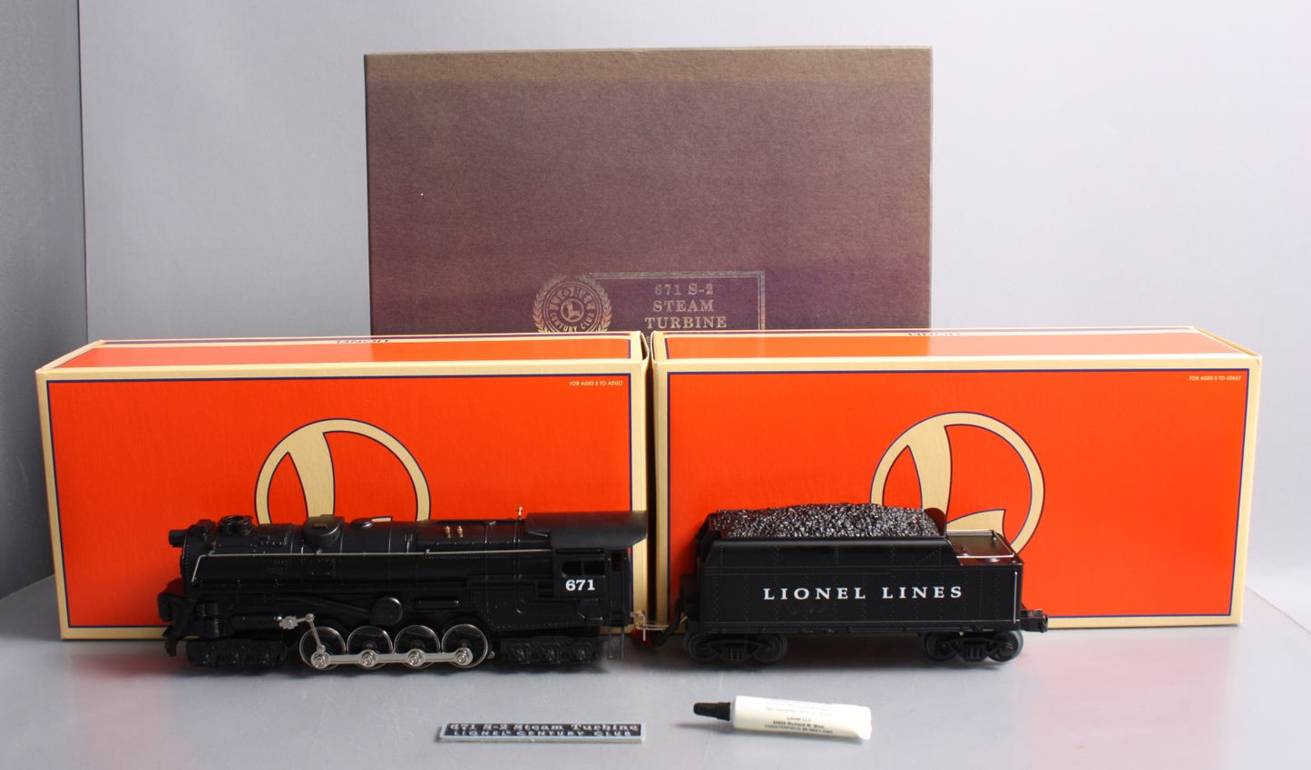 Lionel 6-18057 O Gauge CC PRR S-2 Turbine Steam Locomotive & Tender #671 LN/Box