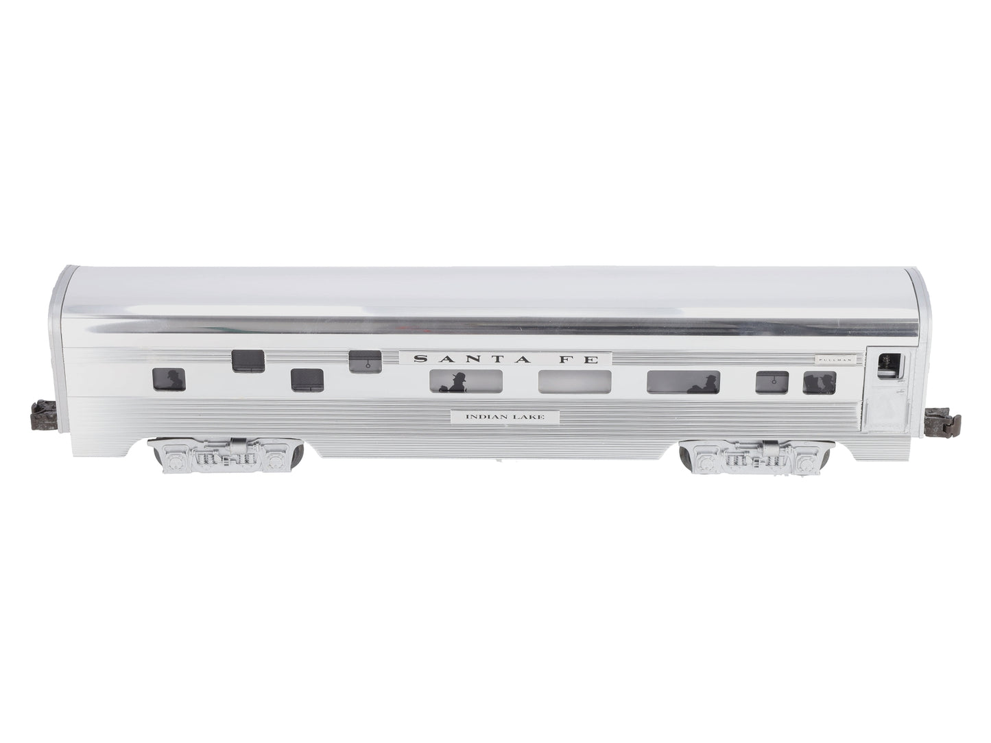 Lionel 6-19138 O Gauge Santa Fe "Indian Lake" Aluminum Duplex Roomette Car NIB
